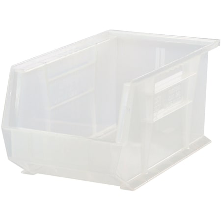 Quantum Storage Systems Storage Bin, Polypropylene, Clear, 7 in H QUS240CL